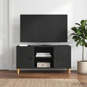 vidaXL TV-kast Zwart 102 x 34,5 x 50 cm Bewerkt hout