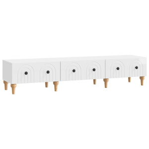 vidaXL TV-kast met lade Hoogglans Wit 147 x 34,5 x 30 cm Bewerkt hout