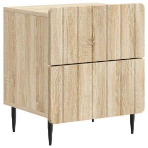 vidaXL Nachtkastje Sonoma Eiken 43 x 34,5 x 49,5 cm Bewerkt hout