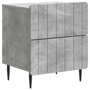 vidaXL Nachtkastje Betongrijs 43 x 34,5 x 49,5 cm Bewerkt hout