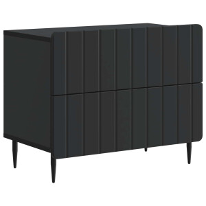 vidaXL Nachtkastje met lade Zwart 62 x 34,5 x 49,5 cm Bewerkt hout
