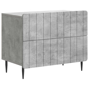 vidaXL Nachtkastje Betongrijs 62 x 34,5 x 49,5 cm Bewerkt hout