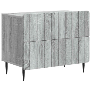 vidaXL Nachtkastje Grijs sonoma 62 x 34,5 x 49,5 cm Bewerkt hout
