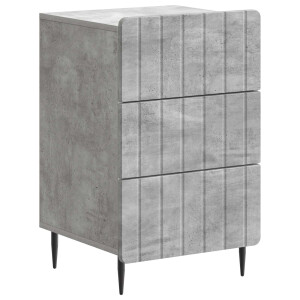 vidaXL Nachtkastje met lade Betongrijs 43x 41 x 68 cm Bewerkt hout
