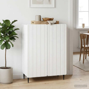 vidaXL Dressoir Wit 66 x 34,5 x 92 cm Bewerkt hout