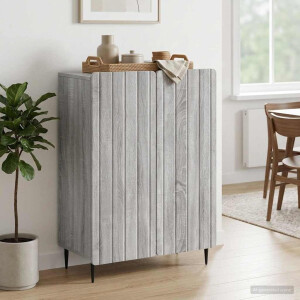 vidaXL Dressoir Grijs sonoma 66 x 34,5 x 92 cm Bewerkt hout