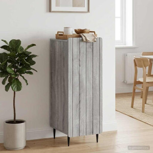 vidaXL Dressoir Grijs sonoma 34,5 x 33 x 92 cm Bewerkt hout