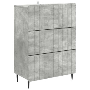 vidaXL Ladenkast Betongrijs 66 x 34,5 x 92 cm Bewerkt hout