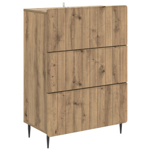 vidaXL Ladenkast Artisanaal eiken 66 x 34,5 x 92 cm Bewerkt hout