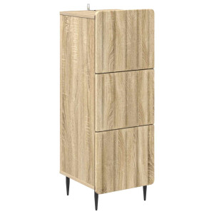 vidaXL Ladenkast Sonoma Eiken 33 x 34,5 x 92 cm Bewerkt hout