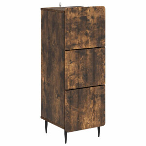 vidaXL Ladenkast Gerookt eiken 33 x 34,5 x 92 cm Bewerkt hout