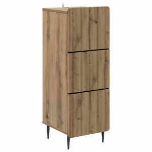 vidaXL Ladenkast Artisanaal eiken 33 x 34,5 x 92 cm Bewerkt hout
