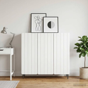 vidaXL Dressoir Wit 89 x 34,5 x 82 cm Bewerkt hout