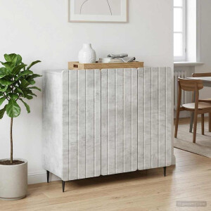 vidaXL Dressoir Betongrijs 89 x 34,5 x 82 cm Bewerkt hout