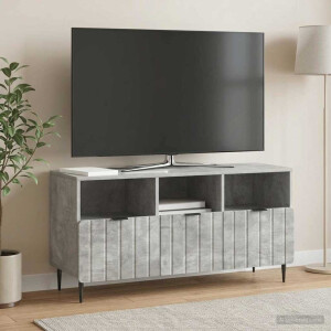 vidaXL TV-kast met lade Betongrijs 102 x 34,5 x 50 cm Bewerkt hout