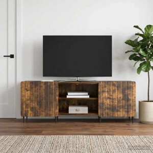 vidaXL TV-kast Gerookt eiken 150 x 31 x 52 cm Bewerkt hout