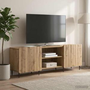 vidaXL TV-kast Artisanaal eiken 150 x 31 x 52 cm Bewerkt hout