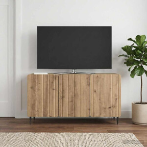 vidaXL TV-kast Artisanaal eiken 99 x 34,5 x 52 cm Bewerkt hout