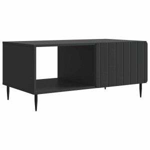 vidaXL Salontafel Zwart 90 x 50 x 40 cm Bewerkt hout