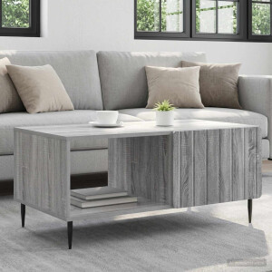 vidaXL Salontafel Grijs Sonoma 90 x 50 x 40 cm Bewerkt hout