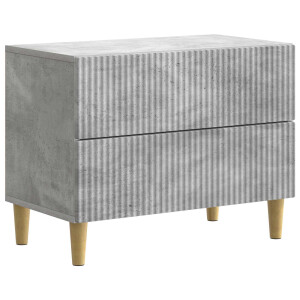 vidaXL Nachtkastje met lade Betongrijs 62 x 34,5 x 48 cm Bewerkt hout