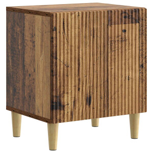 vidaXL Nachtkastje Oud hout 43 x 34,5 x 50 cm Bewerkt hout