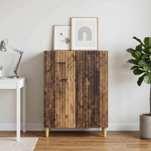 vidaXL Dressoir Oud hout 66 x 34,5 x 90 cm Bewerkt hout