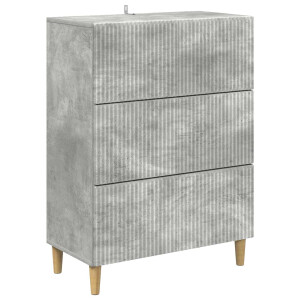 vidaXL Ladenkast Betongrijs 66 x 34,5 x 90 cm Bewerkt hout