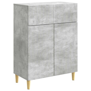 vidaXL Dressoir met lade Betongrijs 66 x 34,5 x 90 cm Bewerkt hout