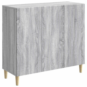 vidaXL Dressoir Grijs sonoma 89 x 34,5 x 80 cm Bewerkt hout