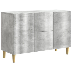 vidaXL Dressoir met lade Betongrijs 89 x 34,5 x 60 cm Bewerkt hout