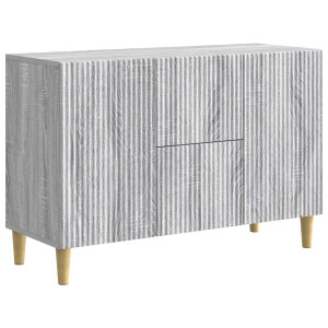 vidaXL Dressoir met lade Grijs sonoma 89 x 34,5 x 60 cm Bewerkt hout