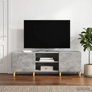 vidaXL TV-kast Betongrijs 150 x 31 x 50 cm Bewerkt hout
