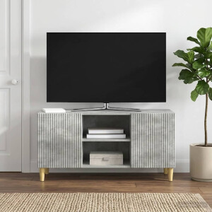 vidaXL TV-kast Betongrijs 102 x 34,5 x 50 cm Bewerkt hout
