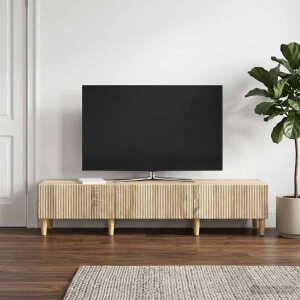 vidaXL TV-kast met lade Sonoma Eiken 147 x 34,5 x 30 cm Bewerkt hout