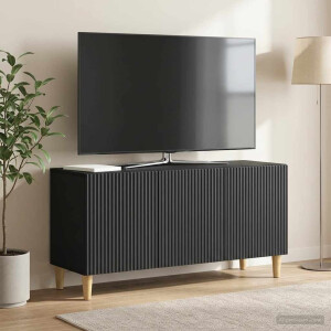 vidaXL TV-kast Zwart 99 x 34,5 x 50 cm Bewerkt hout