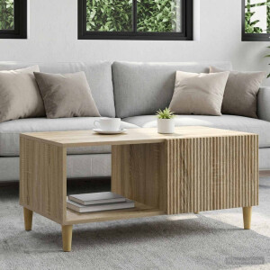 vidaXL Salontafel Sonoma Eiken 90 x 50 x 40 cm Bewerkt hout