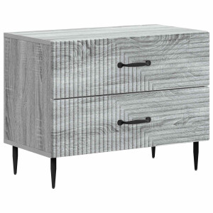 vidaXL Nachtkastje Grijs sonoma 62 x 34,5 x 47,5 cm Bewerkt hout