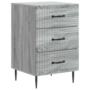 vidaXL Nachtkastje Grijs sonoma 43 x 41 x 66,5 cm Bewerkt hout