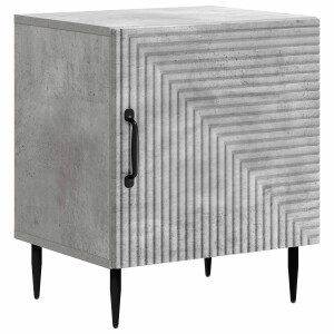 vidaXL Nachtkastje Betongrijs 43 x 34,5 x 50 cm Bewerkt hout
