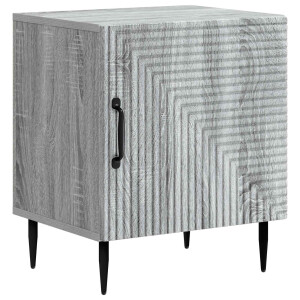 vidaXL Nachtkastje Grijs sonoma 43 x 34,5 x 50 cm Bewerkt hout