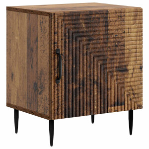 vidaXL Nachtkastje Oud hout 43 x 34,5 x 50 cm Bewerkt hout