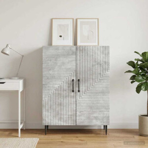 vidaXL Dressoir Betongrijs 66 x 34,5 x 89,5 cm Bewerkt hout