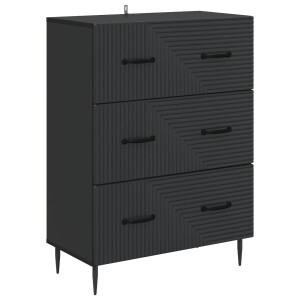 vidaXL Ladenkast Zwart 66 x 34,5 x 89,5 cm Bewerkt hout