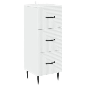 vidaXL Ladenkast Wit 33 x 34,5 x 89,5 cm Bewerkt hout