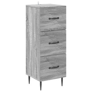 vidaXL Ladenkast Grijs sonoma 33 x 34,5 x 89,5 cm Bewerkt hout