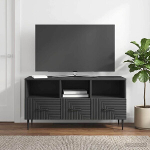 vidaXL TV-kast met lade Zwart 102 x 34,5 x 50 cm Bewerkt hout