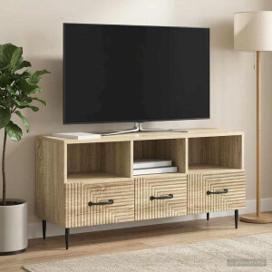 vidaXL TV-kast met lade Sonoma Eiken 102 x 34,5 x 50 cm Bewerkt hout