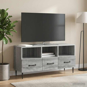 vidaXL TV-kast met lade Grijs sonoma 102 x 34,5 x 50 cm Bewerkt hout