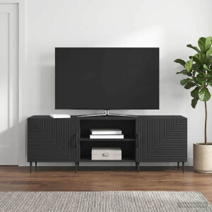 vidaXL TV-kast Zwart 150 x 31 x 50 cm Bewerkt hout